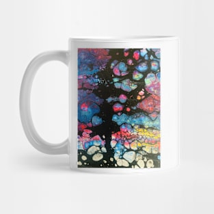 Rainbow pouring paint Mug